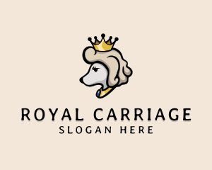 Royal Poodle Dog  logo design