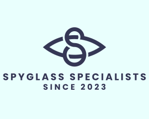 Optical Eye Letter S logo design