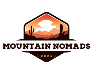 Desert Mountain Adventure logo design