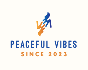 Peace Fingers Organization logo design