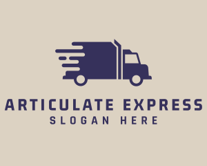 Express Shipping Truck logo design