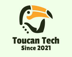 Toucan Bird Beak logo design