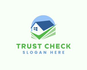 House Property Checkmark logo design