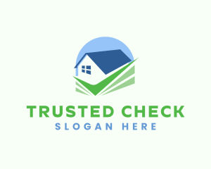 House Property Checkmark logo design