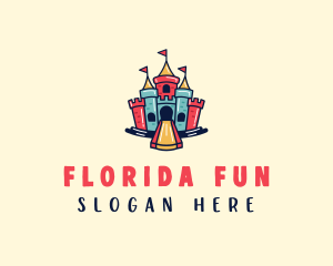 Fun Sliding Castle logo design