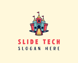 Fun Sliding Castle logo design