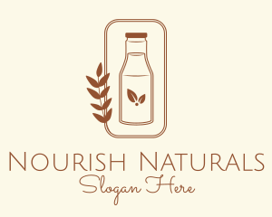 Natural Kombucha Bottle logo