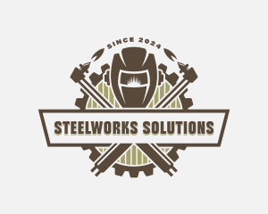 Industrial Steelworks Welder logo design