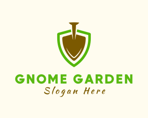 Garden Shield Shovel  logo design