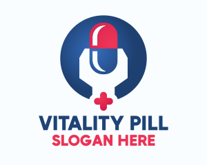 Medical Pill Wrench logo design