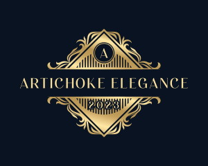 Elegant Ornamental Floral logo design