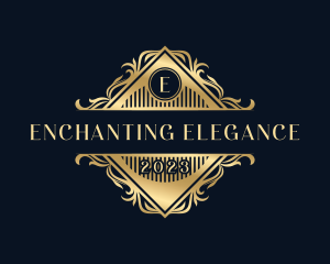 Elegant Ornamental Floral logo design