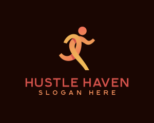 Jogger Running Athlete logo design