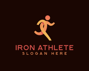 Jogger Running Athlete logo design