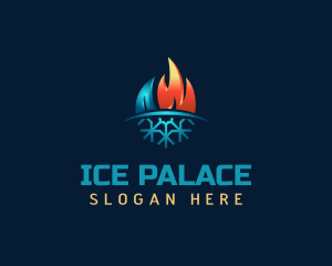 Ice Fire Refrigeration Thermal logo