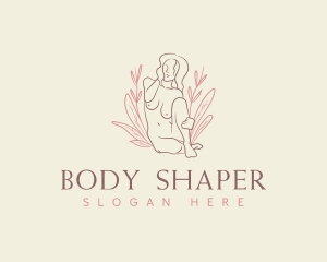 Sexy Woman Body Wellness  logo design