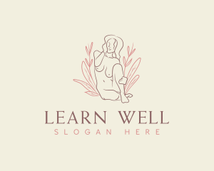 Sexy Woman Body Wellness  logo design