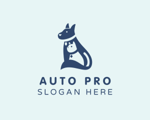 Cat Dog Grooming logo design