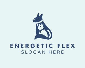 Cat Dog Grooming logo design