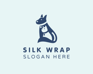 Cat Dog Grooming logo design