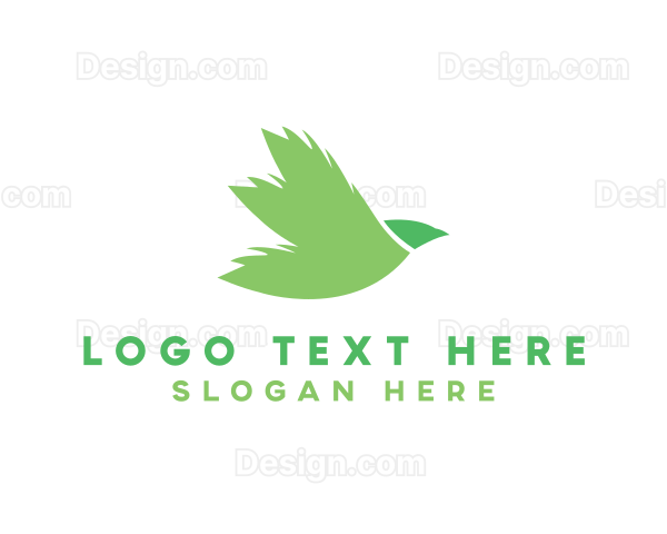 Nature Leaf Bird Logo