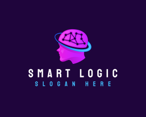 Brain Technology Ai logo design