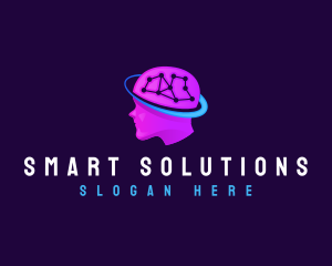 Brain Technology Ai logo design