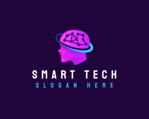 Brain Technology Ai logo design