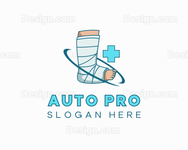 Medical Leg Wrap Injury Logo