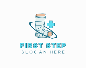 Medical Leg Wrap Injury logo design