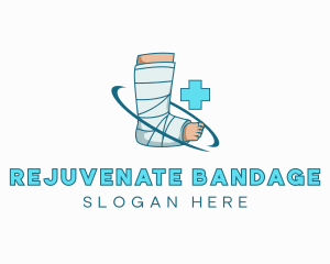 Medical Leg Wrap Injury logo design