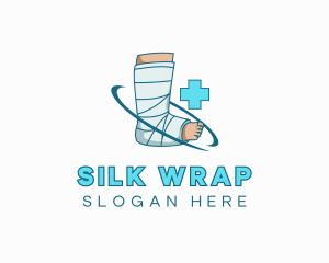 Medical Leg Wrap Injury logo design