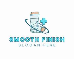 Medical Leg Wrap Injury logo design