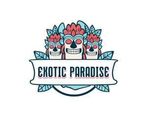 Tiki Culture Traditional logo