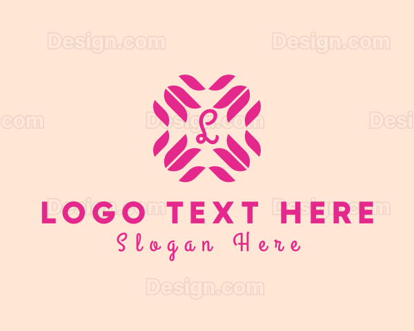 Tulip Flower Geometric Jewelry Logo