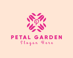 Tulip Flower Geometric Jewelry logo design