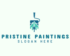 Home Renovation Painting  logo design