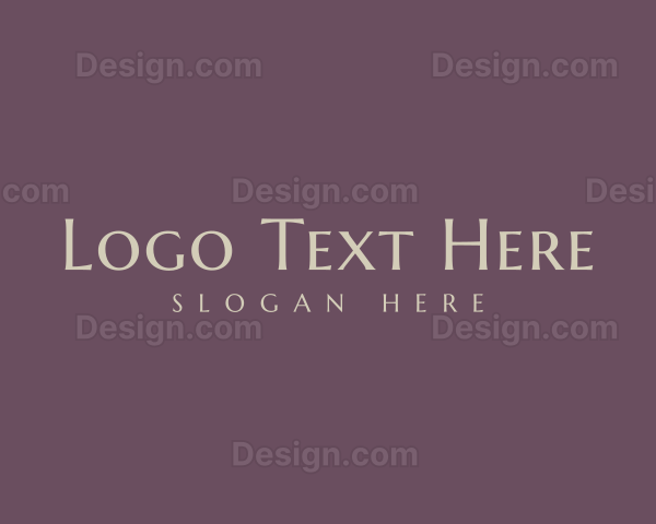 Expensive Elegant Brand Logo