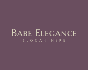 Expensive Elegant Brand logo design