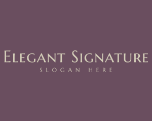 Expensive Elegant Brand logo design