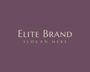 Expensive Elegant Brand logo design