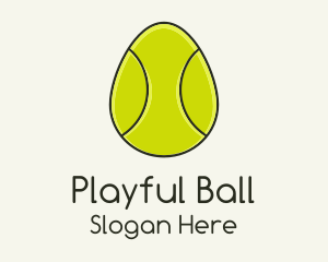 Egg Tennis Ball logo design