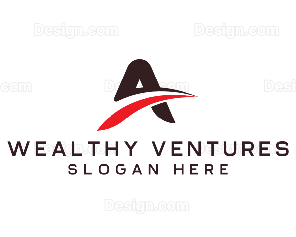 Freight Logistics Consult Letter A Logo