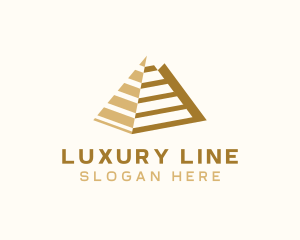 Luxury Pyramid Architecture logo design