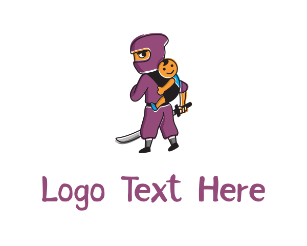 Purple Girl logo example 4
