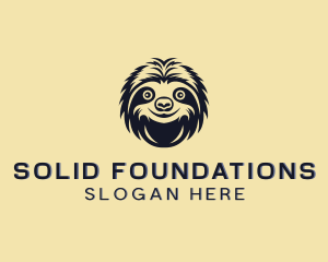 Sloth Animal Wildlife logo