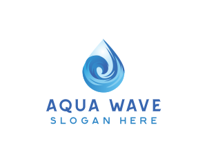 Aqua Water Wave logo