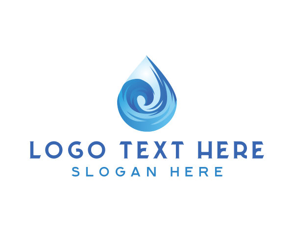 H2o logo example 2
