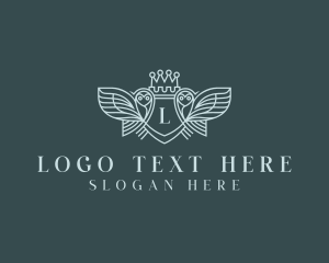 Elegant Owl Crest logo