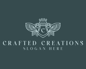 Elegant Owl Crest logo design